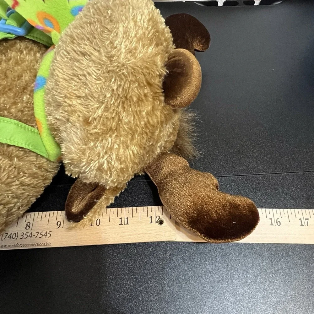 Dan Dee Moose Plush Stuffed Animal Winter Green Snowsuit Mittens Scarf